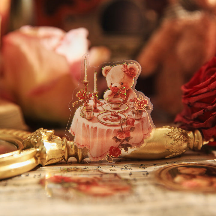 Bear Romance House Journaling Material for Gift Wrapping