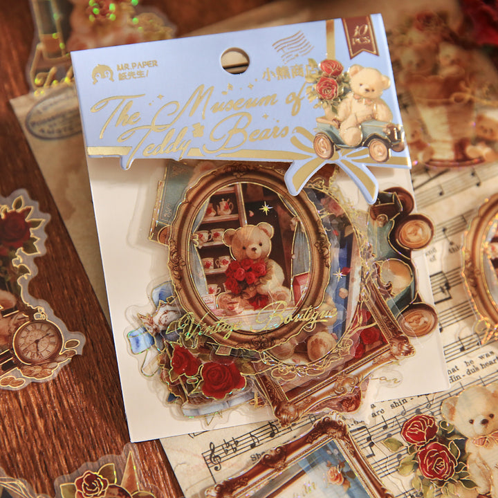 Bear Romance House Journaling Stickers Ideal for Decoration