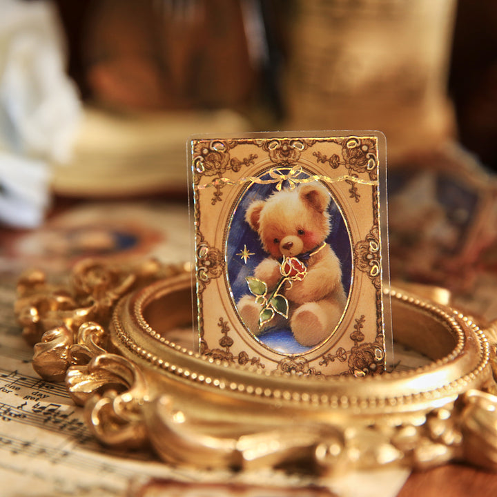 Bear Romance House PVC Stickers Ideal for Scrapbooks