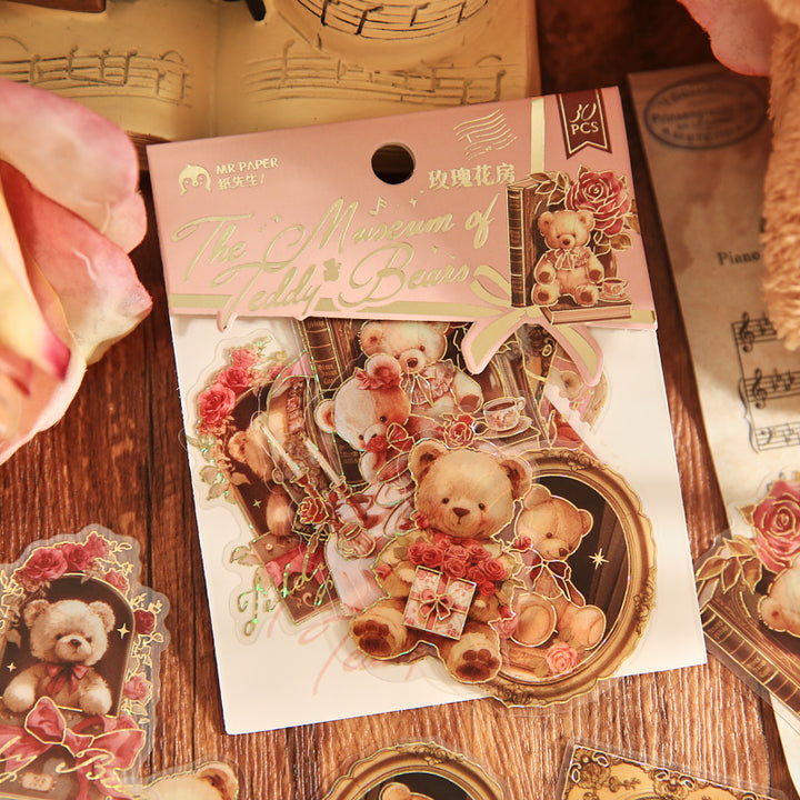 Bear Romance House PVC Stickers Sweet Style for Scrapbooking