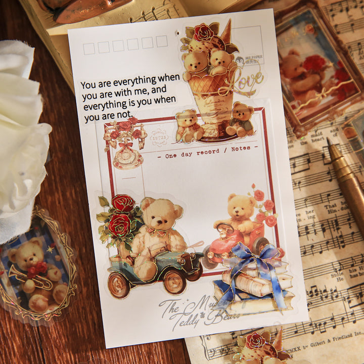 Bear Romance House Sweet Stickers for Personalized Gifts