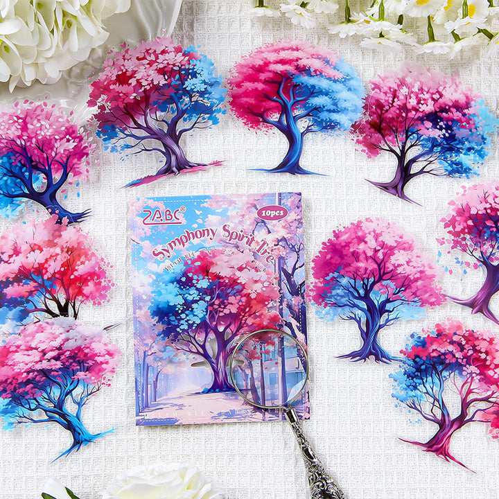 Beautiful Dreams and Shadows Botanical Art Stickers for Junk Journal