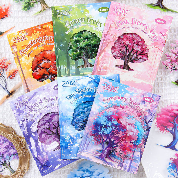 Beautiful Dreams and Shadows Transparent Stickers for Collage Art