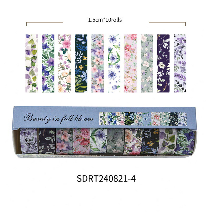 Beauty in Full Bloom Decorative Washi Tape for Phone Case Art