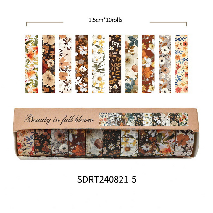 Beauty in Full Bloom Vintage Tape for Scrapbooking Creativity