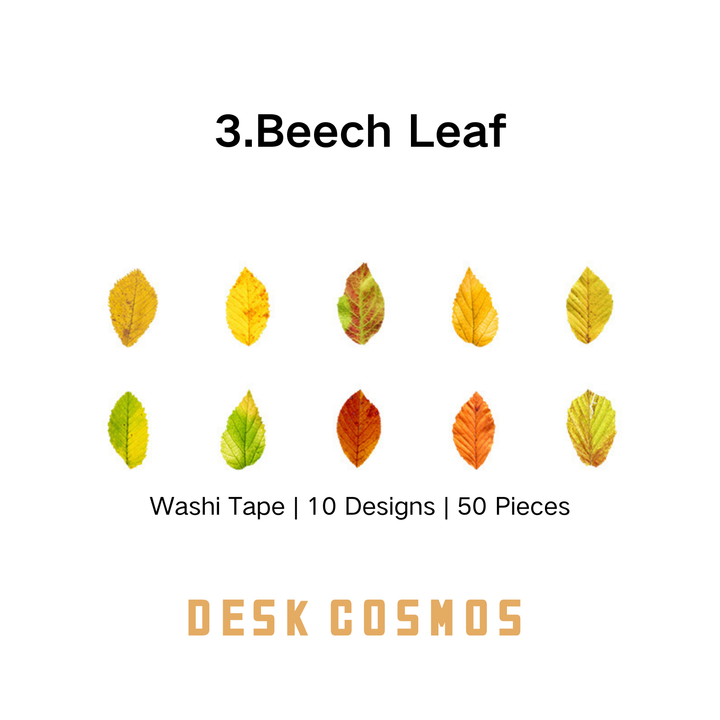 The sticker designs based on the Beech Leaf come in 10 different styles.