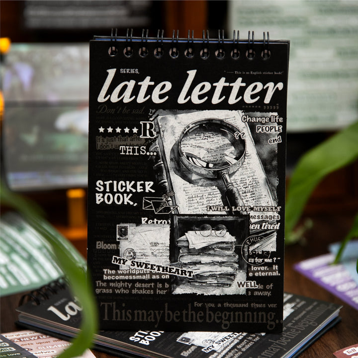 Belated Letter Text Stickers Romantic Scrapbook Supplies for Diary