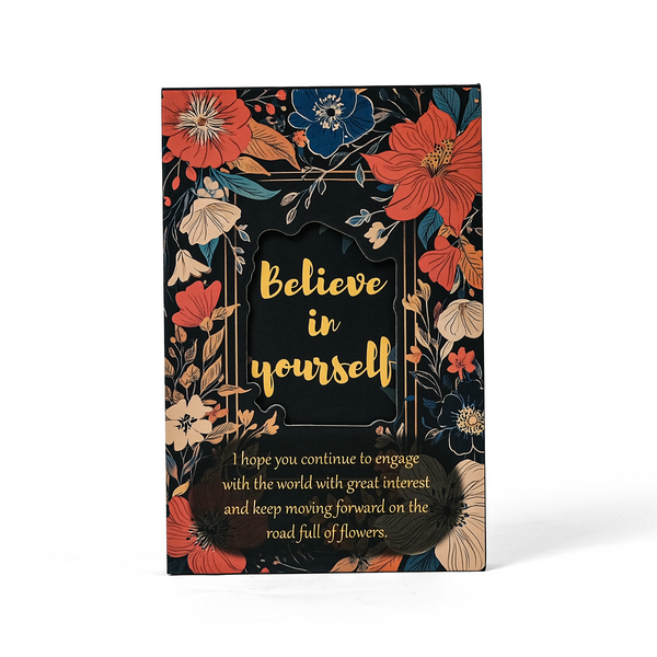 Black Flower Style Writing Journal Daily Notes Planner