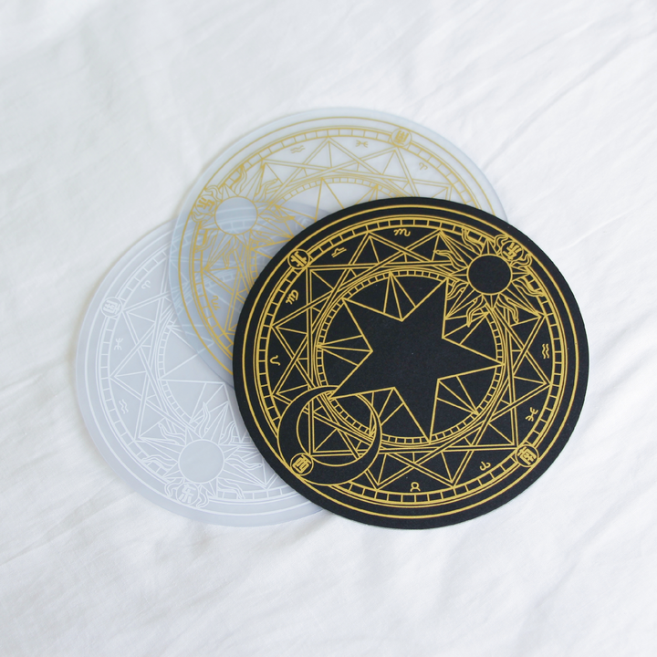 Black Gold Magic Series Round Cutting Mat for Art Projects