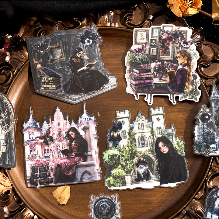 Black world Girl Retro Stickers Gothic Style Main Image