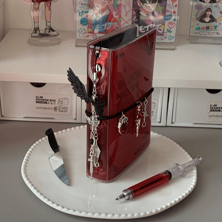 Blood moon A7 Gothic Binder for Scrapbook Projects