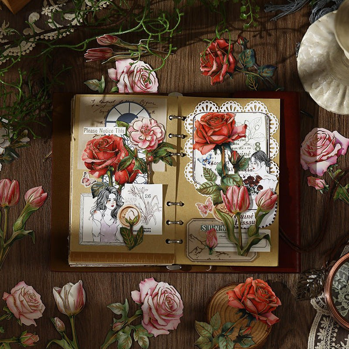 Blooming Letter Aesthetic Cardstock Paper