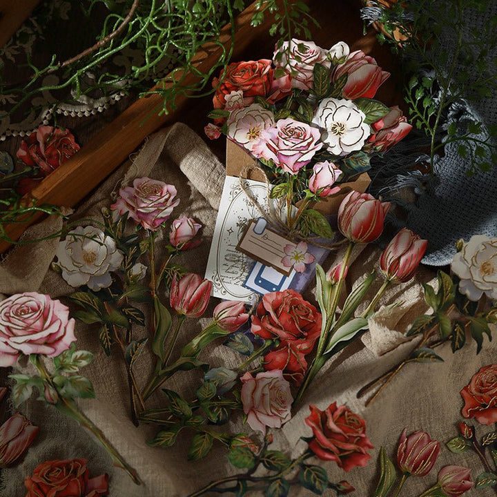 Blooming Letter Aesthetic Paper for Diary Decoration