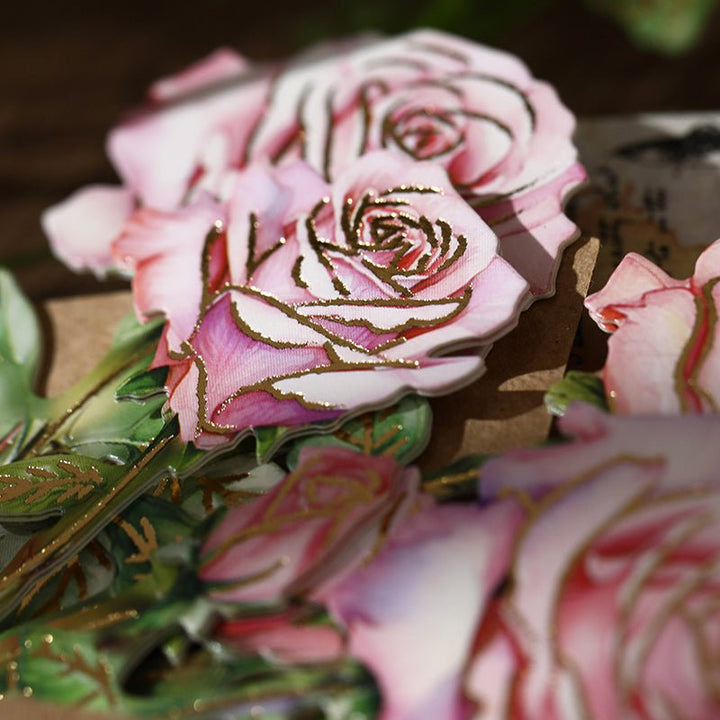 Blooming Letter Botanical Cardstock for Collage Work