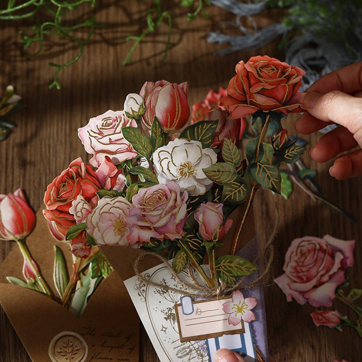 Blooming Letter DIY Stationery for Scrapbooking