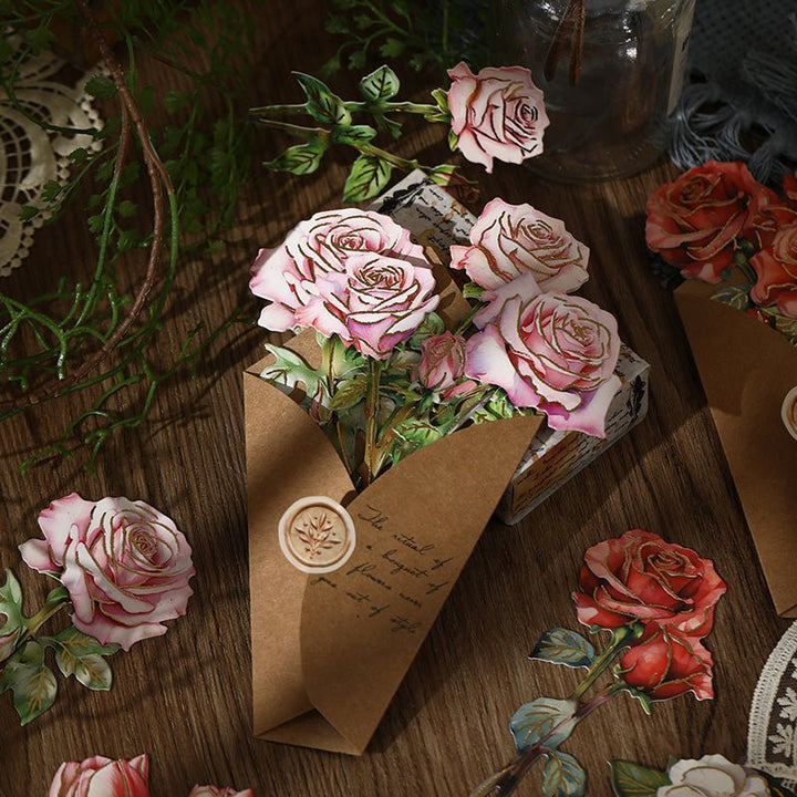 Blooming Letter Floral Cardstock for Scrapbook Projects