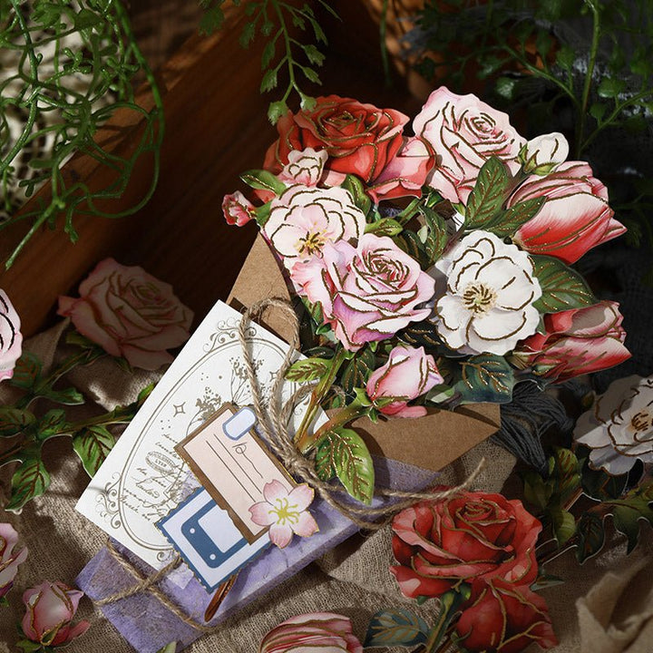 Blooming Letter Floral Elements for Junk Journals