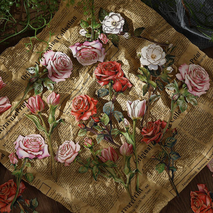 Blooming Letter Handcraft Floral Cardstock