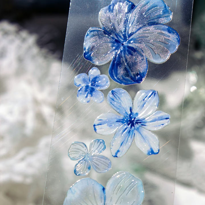 Blue Mist Isle Floral Style Romantic Journal Material