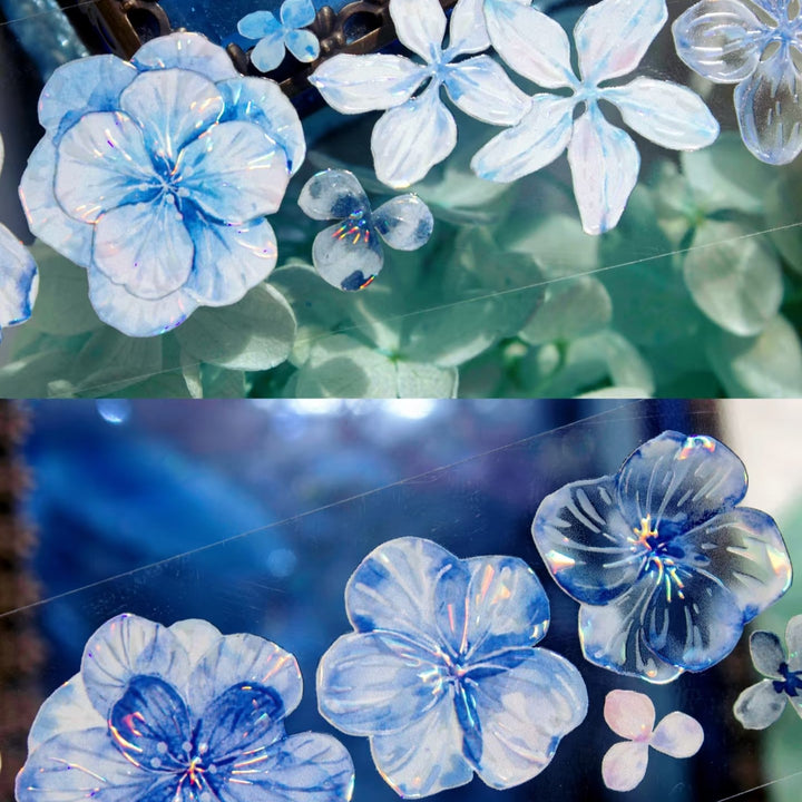 Blue Mist Isle Romantic Tape Aesthetic Stationery Supplies
