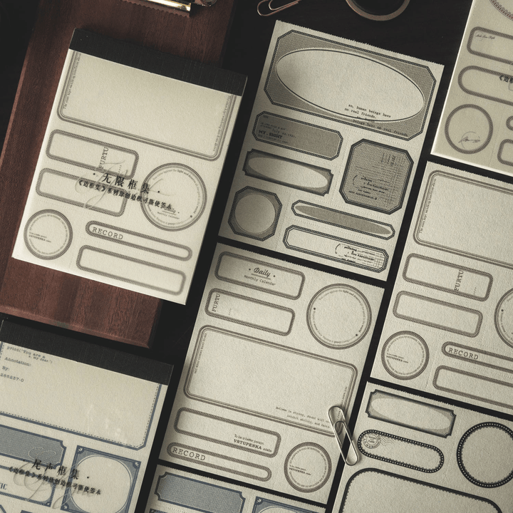 Border Set Decorative Memo Light Paper for Layers