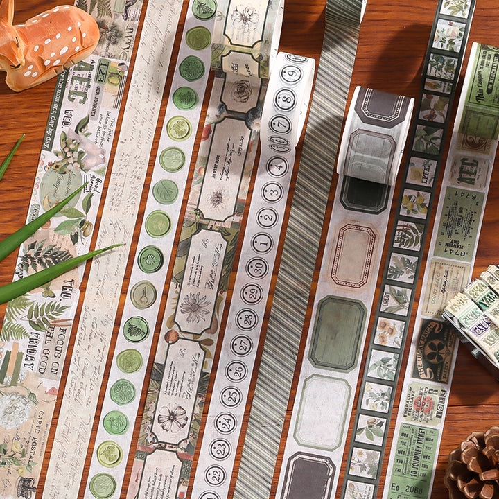 Botany Imprint Washi Tape Set for Journal DIY