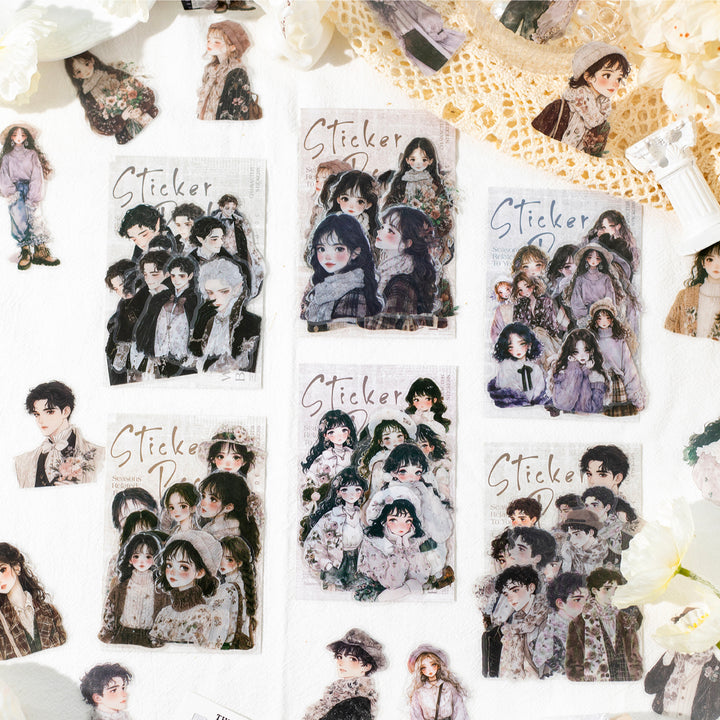 Breeze Love Letter Romantic Character Stickers for Planner