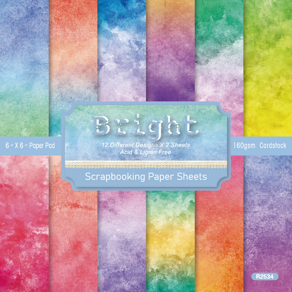 Bright Background Paper Romantic Suitable for Scrapbook