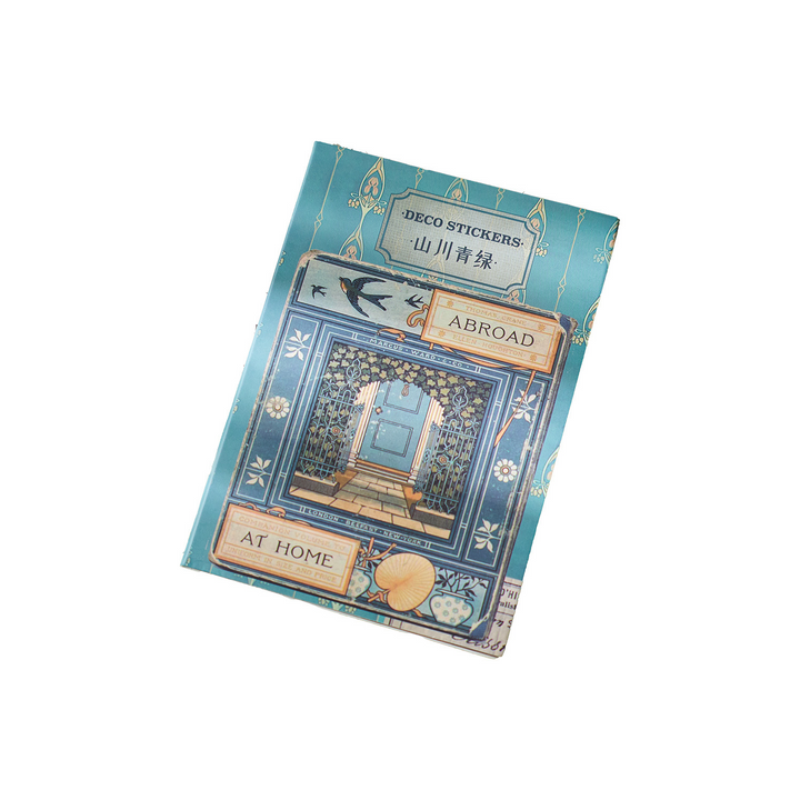 Bright tegy series Retro Flower Stickers for Artistic Projects