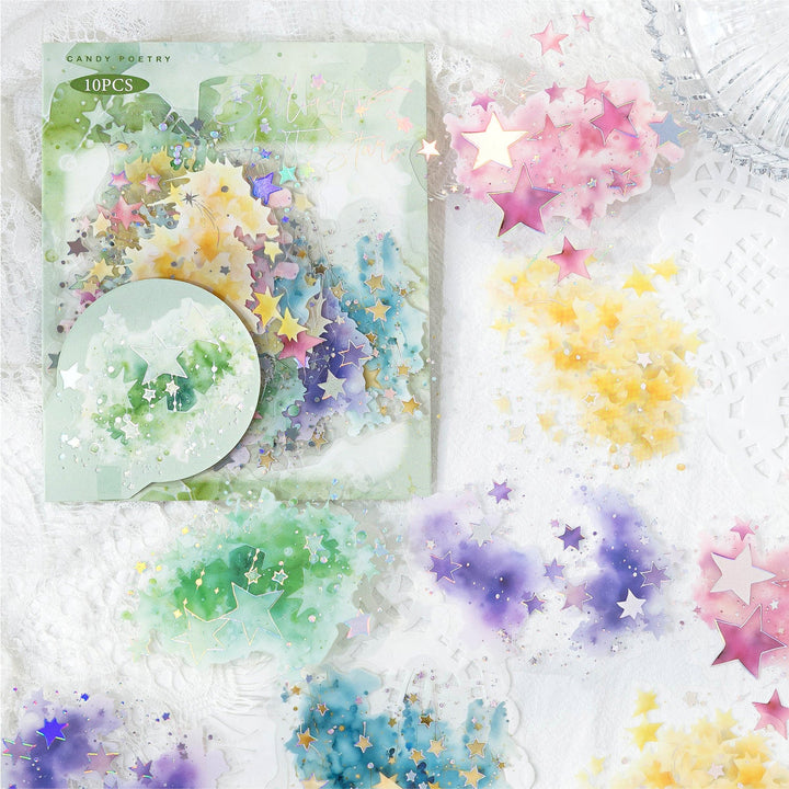 Brilliant Series Watercolor Stickers Cosmic Glow
