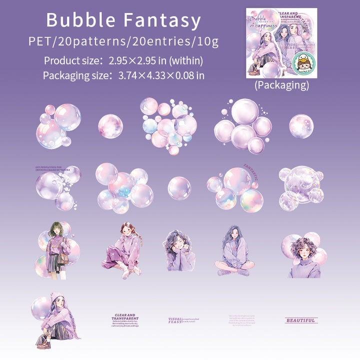 Bubble of Happiness Bubble Fantasy DIY Bubbles Romance Stickers