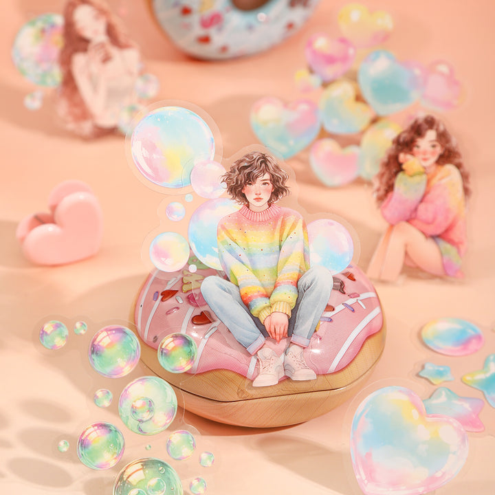 Bubble of Happiness PET Stickers Character Design Bubbles Vivid DIY