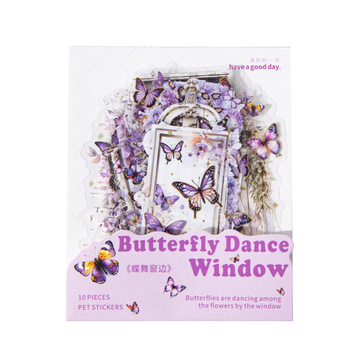 Butterfly Dancing PET Stickers Window Theme Scrapbooking