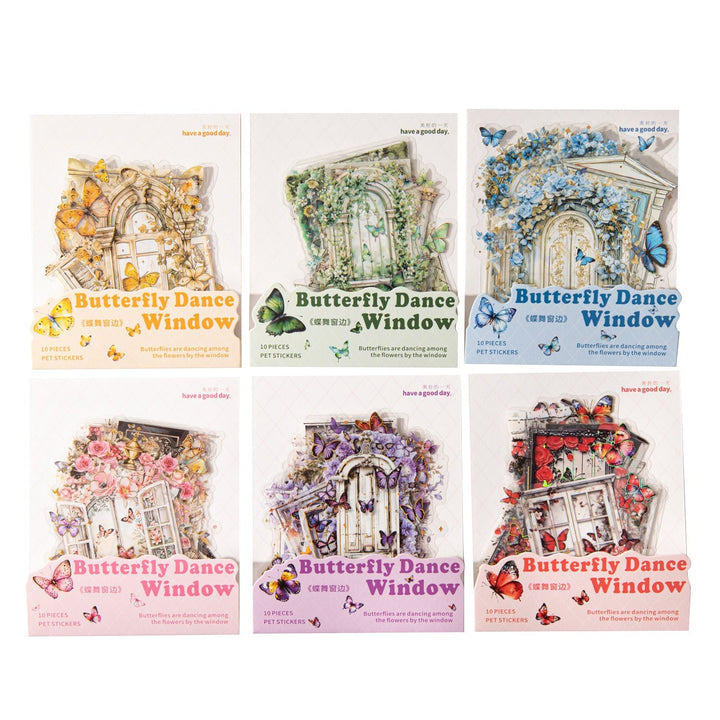 Butterfly Dancing Stickers Romantic Aesthetic Journal Supply
