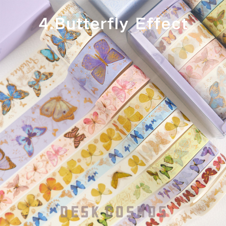 Butterfly Effect Washi Tape | Creative Planner Decoration | DIY Collage Stickers for Journals