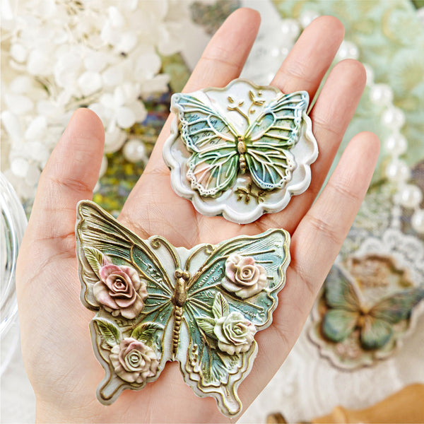 Butterfly Email Series 3D Butterflies PVC Stickers Detailed Embossed Effect