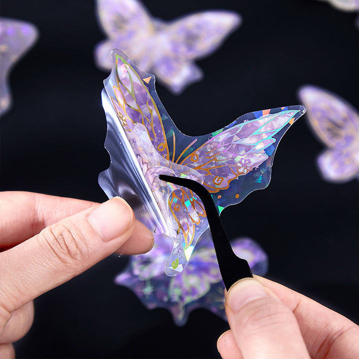 Butterfly Stickers Star Butterfly Series Transparent Butterfly Layer
