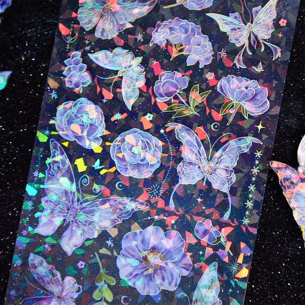 Butterfly dance flying flower stickers dreamy butterfly elements