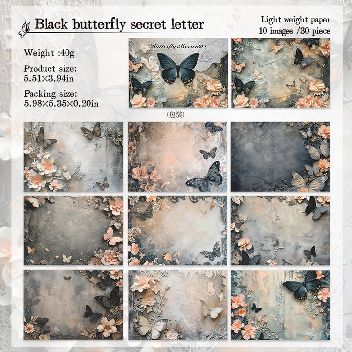 Butterfly messenger series butterfly themed background paper for journal creators