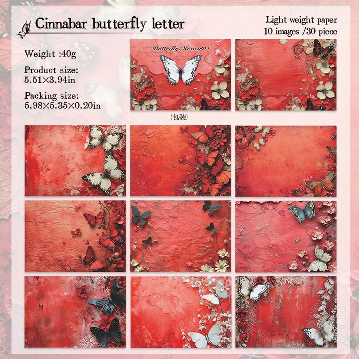 Butterfly messenger series vintage butterfly paper for art crafts