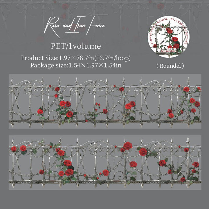 Climbing Vine Flower Scenery Tapes - Desk Cosmos