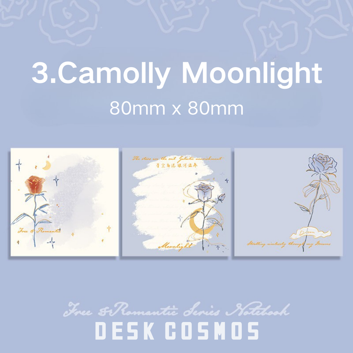 Camolly Moonlight Rose Memo Pads