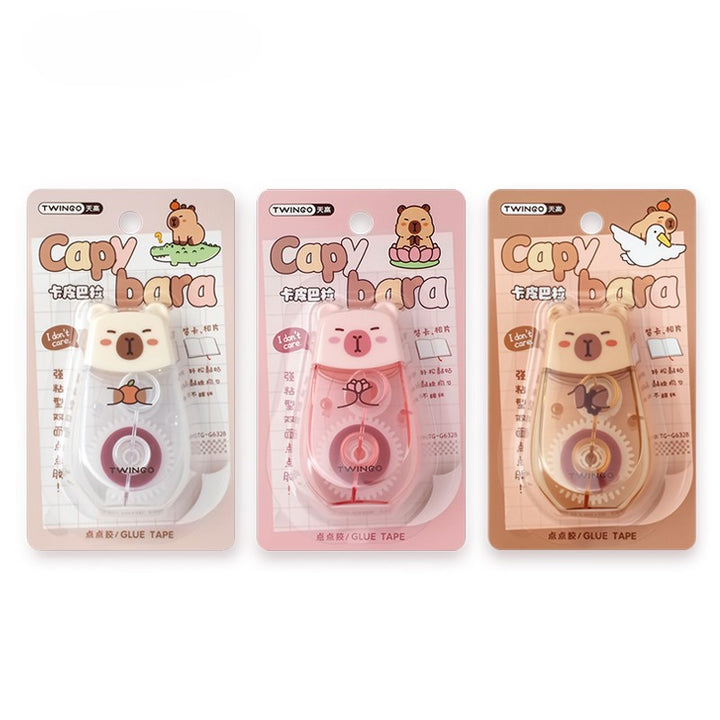 Capibara Themed Double-sided Tape Adhesive for Scrapbook DIY