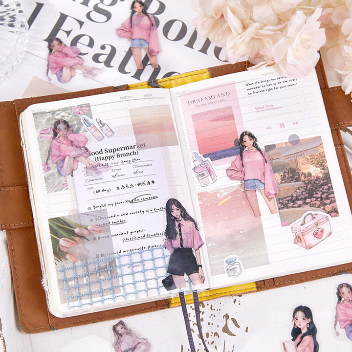 Captured Moments PET Stickers Creative Journal Supplies