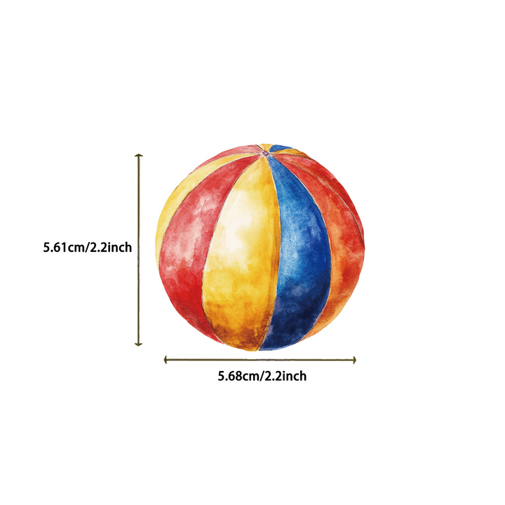 Cartoon Circus Stickers Set Dimensions