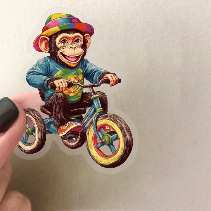 Cartoon Circus Stickers Set Gothic Vintage Style
