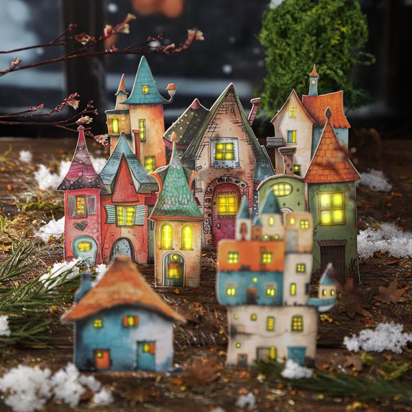 Cartoon Stickers Weird Cottage Retro Cute Cottage Stickers