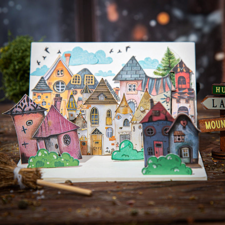 Cartoon Stickers Weird Cottage Retro Vintage Cottage Stickers