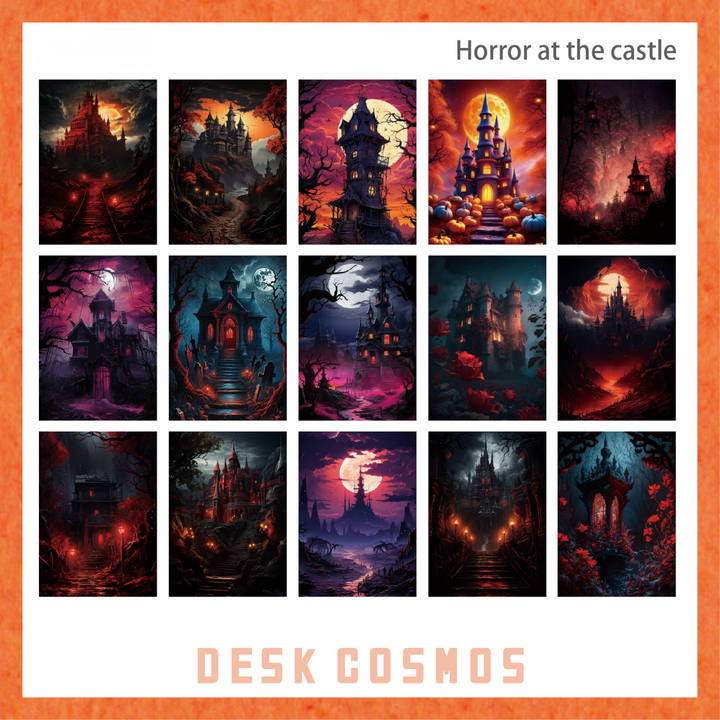 Castle Legend Series Horror at the Castle Dark Fantasy Background Paper