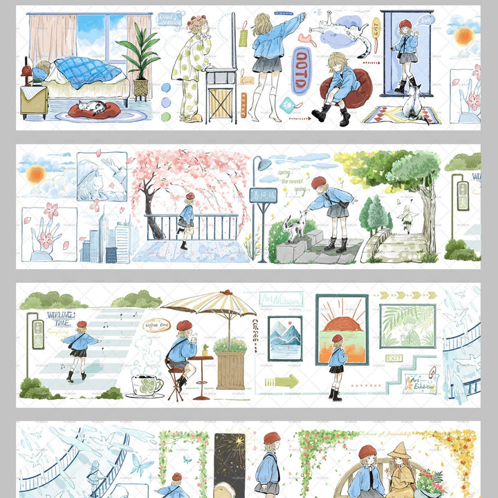 Character PET Tape Encounter Daily Life Aesthetic Design